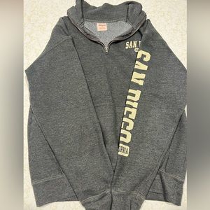 San Diego California Half Zip Sweater
In Size: S
Condition: Used
Brand: Wings B